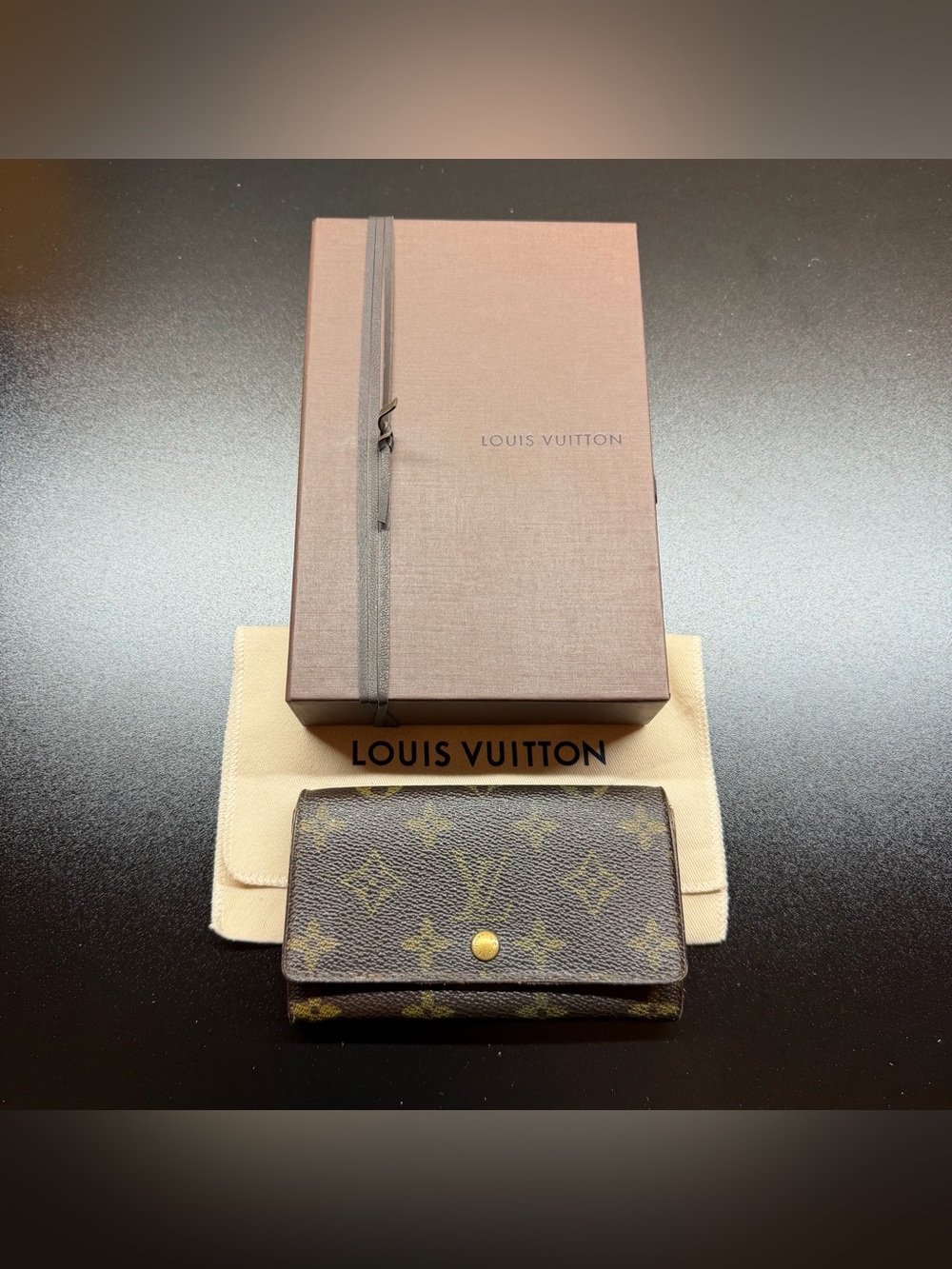 Louis Vuitton Monogram Porte-Monnaie Tresor Wallet